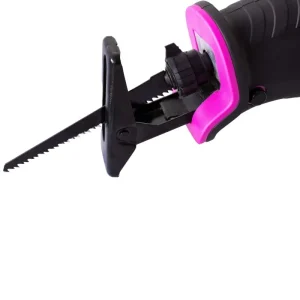 The Original Pink Box 20V Lithium-Ion Brushless Cordless Reciprocating Saw, with 2Ah Battery, Pink P