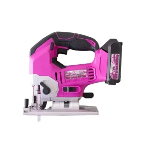 The Original Pink Box 20V Lithium-Ion Jig Saw with 2Ah Battery, Pink PB20VJIG_2Ah_CHRGR