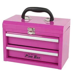 The Original Pink Box 11-in 2-Drawer Micro Tool Box, Pink PB1102MB