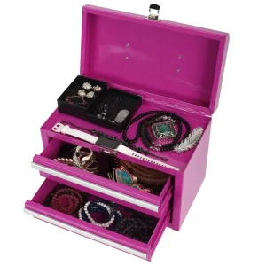 The Original Pink Box 11-in 2-Drawer Micro Tool Box, Pink PB1102MB