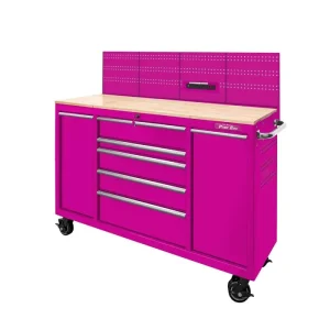 The Original Pink Box 60-in 7-Drawer Workstation, Pink PB6007WSR