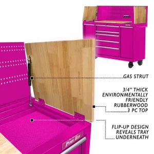 The Original Pink Box 60-in 7-Drawer Workstation, Pink PB6007WSR