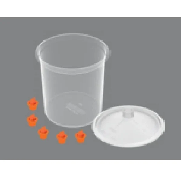 Devilbiss DeKups Evo 34 oz Cup – 125 Micron Lid 50 pc Kit 802226