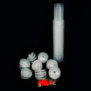 Devilbiss DeKups Evo 24 oz Cup – 125 Micron Lid 50 pc Kit 802223