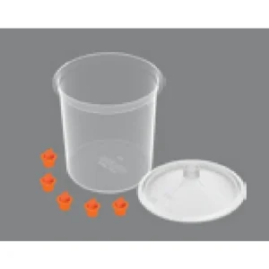 Devilbiss DeKups Evo 9 oz Cup – 125 Micron Lid 50 pc Kit 802220