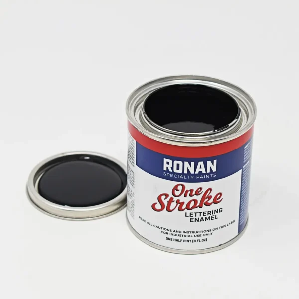 Ronan One Stroke Pin Striping Enamel Black 1/2 Pint