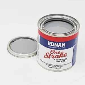 Ronan One Stroke Pin Striping Enamel Light Gray 1/4 Pint