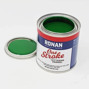 Ronan One Stroke Pin Striping Enamel Medium Green 1/4 Pint