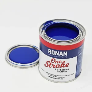 Ronan One Stroke Pin Striping Enamel Reflex Blue 1/4 Pint
