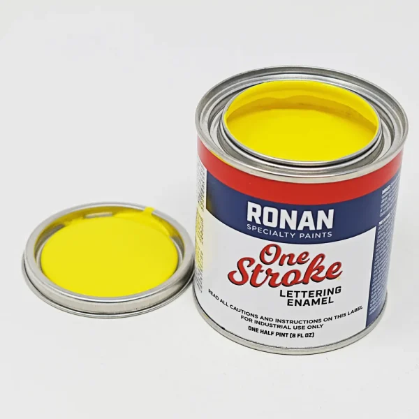 Ronan One Stroke Pin Striping Enamel Light Yellow 1/4 Pint