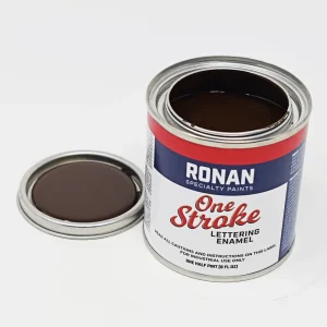 Ronan One Stroke Pin Striping Enamel Dark Brown 1/4 Pint