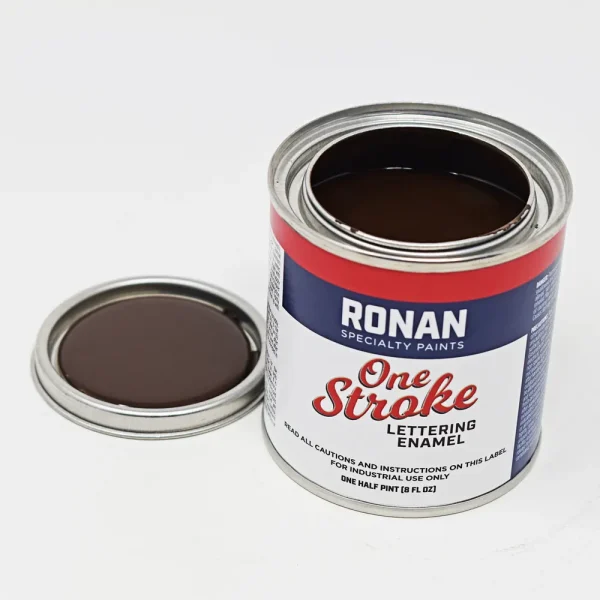 Ronan One Stroke Pin Striping Enamel Dark Brown 1/4 Pint