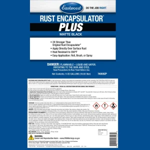 Eastwood Rust Encapsulator Plus- 5 Gallon- Matte Black