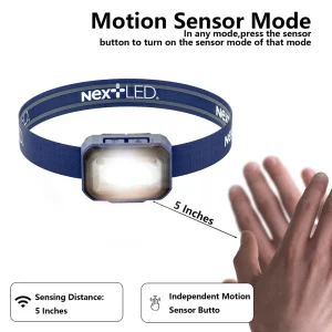 NextLED Professional CRI 95+ Rechargeable Detailing Headlamp with Motion Sensor – NT-2143C-B