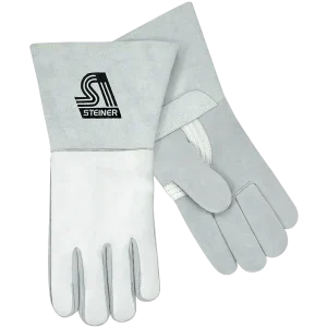 Steiner Premium Grain Elkskin Back, Reverse Grain Elkskin Palm Stick Welding Gloves 7502