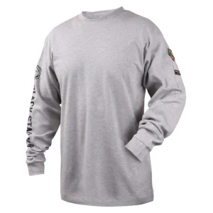 Revco T Shirt FR Long Sleeve 7 oz FFPA 2112 Gray Cotton Large |TF2510-GY-LRG