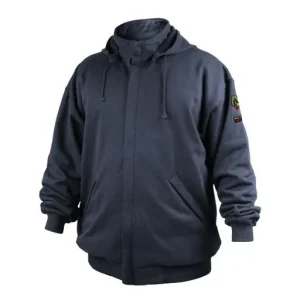 Revco Sweatshirt Ar/Fr Hood Zip Lg |JF3530-NV-LRG