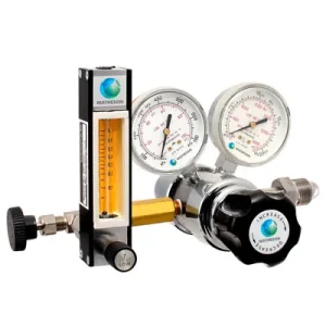 81-F Series Dual-Stage General Purpose Regulator with Flowmeter – Brass
