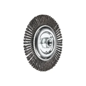 PFERD 82489 Stringer Bead Wheel Brush 6″ Dia .020 Carbon Steel 5/8-11″ Thread, 10/BOX