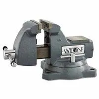 Wilton 21400 Machinists’ Vises, 5 in Jaw, 3 3/4 in Throat, Swivel Base 1 EA