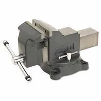 Wilton 63302 Shop Vises, 6 in Jaw, 3 1/2 in Throat, Swivel Base 1 EA
