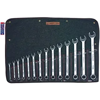 Wright Tool 714 14 Pc. Combination Wrench Sets, 12 Points, Inch, Chrome Plated 1 SET