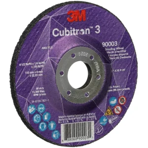 3M Cubitron 3 Depressed Center Grinding Wheel – 4 1/2″ X 1/4″ X 7/8″ Type 27 90003