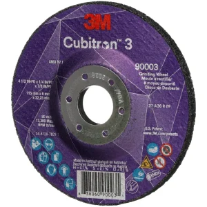 3M Cubitron 3 Depressed Center Grinding Wheel – 4 1/2″ X 1/4″ X 7/8″ Type 27 90003