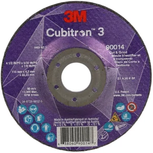 3M Cubitron 3 Cut & Grind Wheel – 4 1/2″ X 5/32″ X 7/8″ Type 27 90014