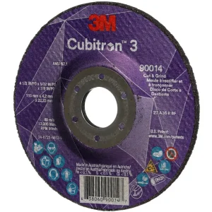 3M Cubitron 3 Cut & Grind Wheel – 4 1/2″ X 5/32″ X 7/8″ Type 27 90014