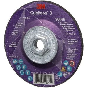 3M Cubitron 3 Cut & Grind Wheel w/Hub 4 1/2″ X 5/32″ Type 27 90016