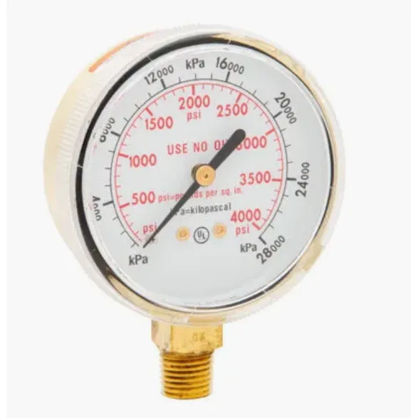 HARRIS® 9006050 Regulator Pressure Gauge 2.5 in. 4000 PSI / 28000 kPa