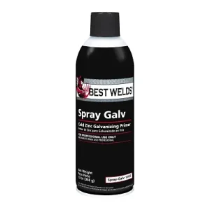 Best Welds 368-309-16 Cold Zinc Galvanizing Primer, 13 oz Aerosol Can, Grey, 12 Cans per Case