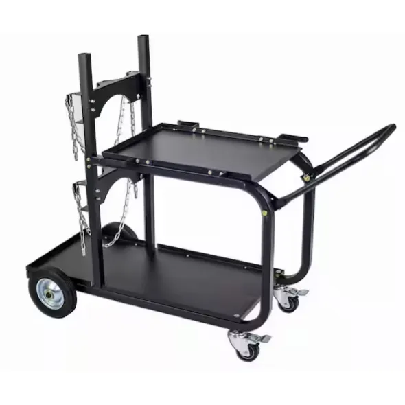 WELDMARK 930-CC Cylinder Cart, Single Handle, Matte Black