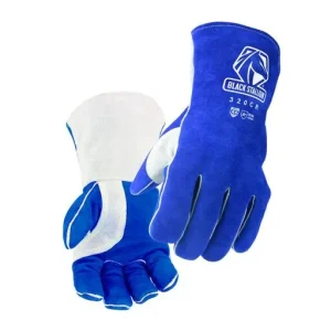 Revco Glove Welding Cut-Resistant Lev 6 Blue Double Palm Long Cuff X-Large|320CR-XL