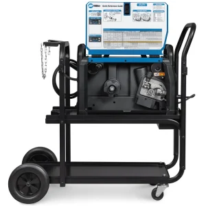 Millermatic 211 PRO MIG Welder with Running Gear/Cylinder Rack 951000073