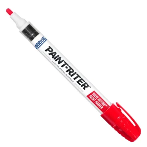 MARKAL 96822 VALVE ACTION PAINT MARKER RED, 1/8″ TIP, MEDIUM, 12/BOX
