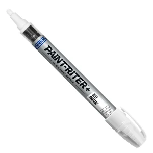 MARKAL 96960 PAINT-RITER+ OILY SURFACE WHTE PAINT MARKER, 1/8″ TIP MEDIUM, 12/BOX
