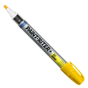 MARKAL 96961 PAINT-RITER+ OILY SURFACE YELLOW PAINT MARKER, 1/8″ TIP MEDIUM, 12/BOX