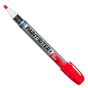 MARKAL 96962 PAINT-RITER+ OILY SURFACE RED PAINT MARKER, 1/8″ TIP MEDIUM, 12/BOX
