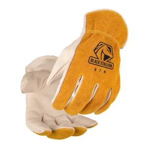Black Stallion 97KL Grain Cowhide Drivers Glove with Kevlar® Stitching, Large