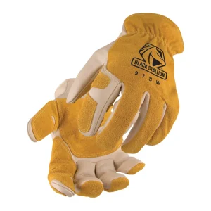 Black Stallion 97SWL Grain Cowhide Palm Drivers Glove with Reinforced Palm, Large, 12/PACK