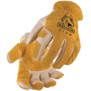 Black Stallion Drivers Gloves – Reinforced Grain Palm/Split Back 97SW