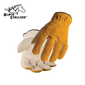 Revco 97 Elastic Wrist Grain Cowhide Palm Driver’s Glove (1 Pair)