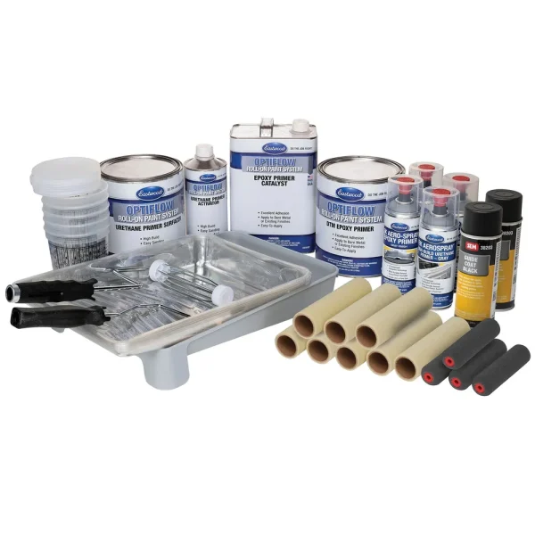 Basic OptiFlow Epoxy and Urethane Primer Kit – Automotive Roll-On Paint – Gray