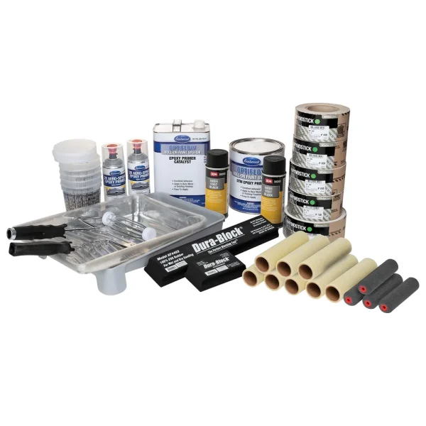 Complete Eastwood OptiFlow Epoxy Primer Kit – Automotive Roll-On Paint – Gray