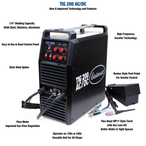 Eastwood 200 AMP TIG Welder and 60 Amp Versa-Cut Plasma Cutter Combo