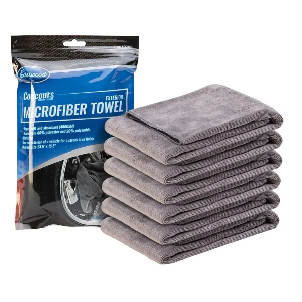 Eastwood Concours Exterior Microfiber Towel – 6 Pack