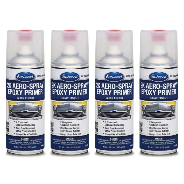 Eastwood 2k AeroSpray Epoxy Primer Gray 4pc