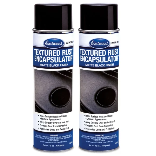 Eastwood Textured Rust Encapsulator Black Aerosol 15oz – 2pc